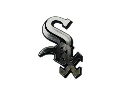 Chicago White Sox Molded Emblem; Chrome (Universal; Some Adaptation May Be Required)