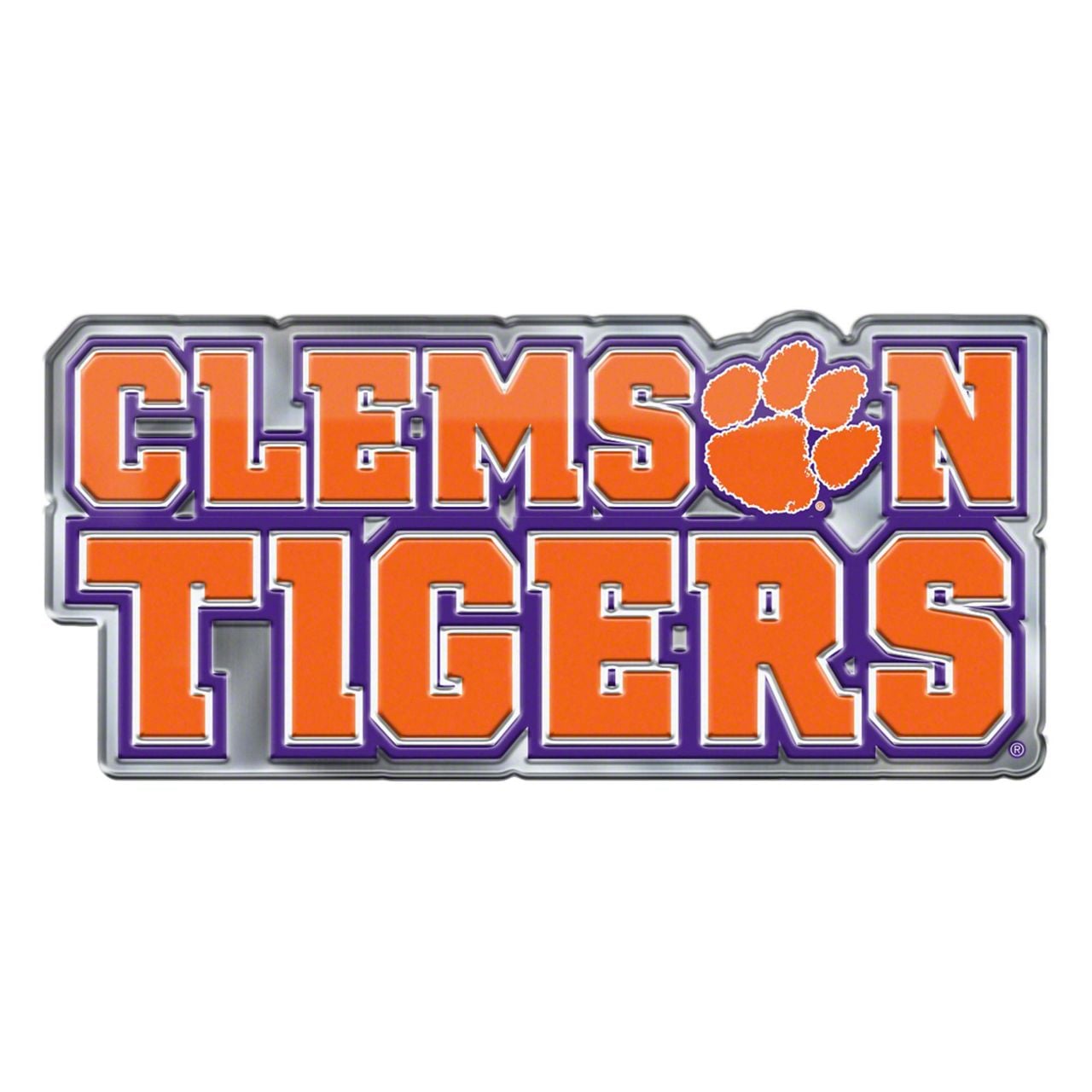Camaro Clemson University Embossed Emblem; Orange (Universal; Some ...