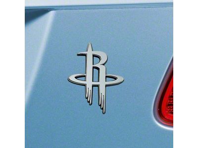 Houston Rockets Emblem; Chrome (Universal; Some Adaptation May Be Required)
