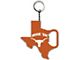 Keychain Bottle Opener with University of Texas Logo; Orange