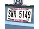 License Plate Frame with Chicago Bulls Logo; Chrome (Universal; Some Adaptation May Be Required)
