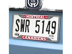 License Plate Frame with Montreal Canadiens Logo; (Universal; Some Adaptation May Be Required)
