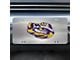 License Plate with LSU Logo; Stainless Steel (Universal; Some Adaptation May Be Required)