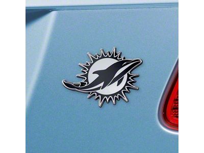 Miami Dolphins Emblem; Chrome (Universal; Some Adaptation May Be Required)