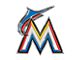 Miami Marlins Embossed Emblem; Blue, Orange and Yellow (Universal; Some Adaptation May Be Required)
