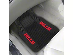 Molded Front Floor Mats with Buffalo Bills Logo (Universal; Some Adaptation May Be Required)