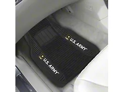 Molded Front Floor Mats with U.S. Army Logo (Universal; Some Adaptation May Be Required)