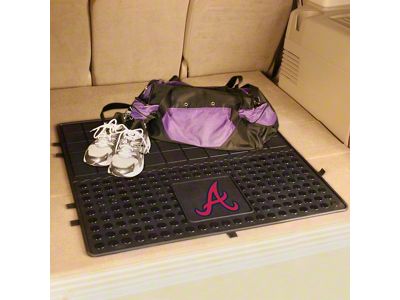 Molded Trunk Mat with Atlanta Braves Logo (Universal; Some Adaptation May Be Required)