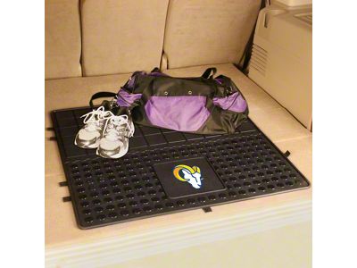 Molded Trunk Mat with Los Angeles Rams Logo (Universal; Some Adaptation May Be Required)