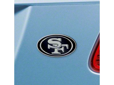 San Francisco 49ers Emblem; Chrome (Universal; Some Adaptation May Be Required)