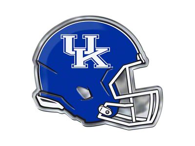 University of Kentucky Embossed Helmet Emblem; Blue (Universal; Some Adaptation May Be Required)