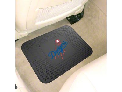 Utility Mat with Los Angeles Dodgers Logo; Black (Universal; Some Adaptation May Be Required)