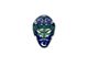 Vancouver Canucks Embossed Helmet Emblem; Royal (Universal; Some Adaptation May Be Required)