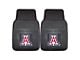 Vinyl Front Floor Mats with University of Arizona Logo; Black (Universal; Some Adaptation May Be Required)