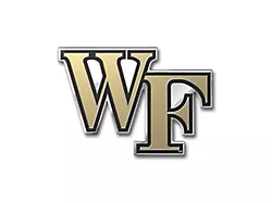 Wake Forest University Embossed Emblem; Gold (Universal; Some Adaptation May Be Required)