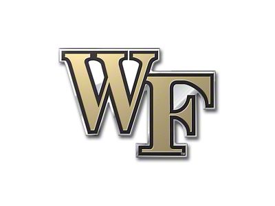 Wake Forest University Embossed Emblem; Gold (Universal; Some Adaptation May Be Required)