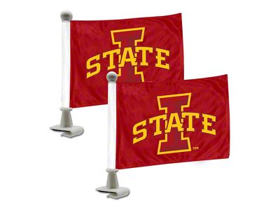 Ambassador Flags with Iowa State University Logo; Red (Universal; Some Adaptation May Be Required)