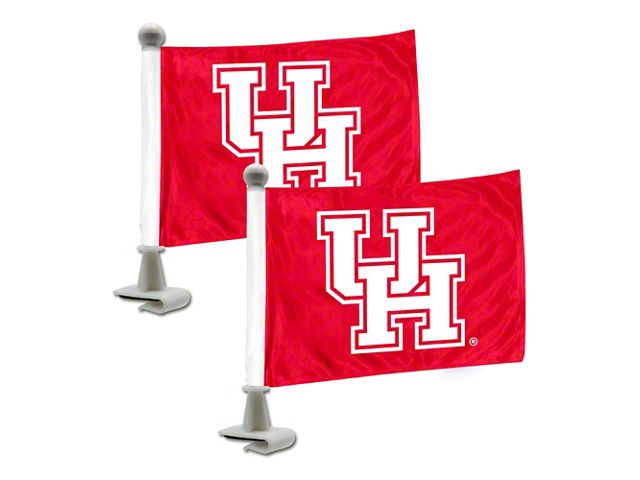 Ambassador Flags with University of Houston Logo; Red (Universal; Some Adaptation May Be Required)