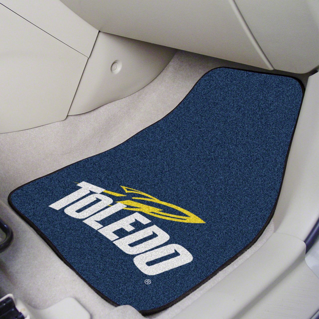Challenger Carpet Front Floor Mats with University of Toledo Logo