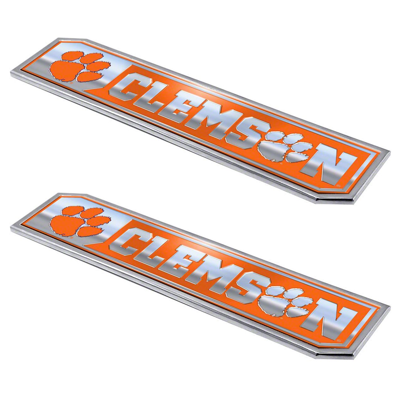 Challenger Clemson University Embossed Emblems; Orange (Universal; Some ...