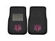 Embroidered Front Floor Mats with Texas A&M University Logo; Black (Universal; Some Adaptation May Be Required)