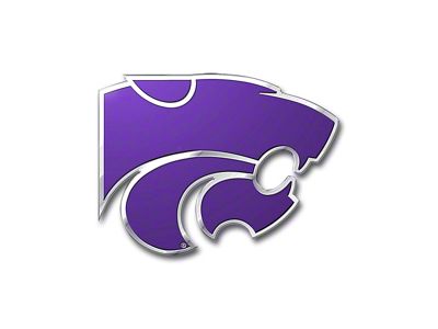Kansas State University Embossed Emblem; Purple (Universal; Some Adaptation May Be Required)
