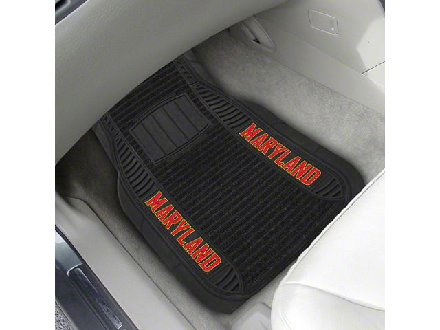 Molded Front Floor Mats with University of Maryland Logo (Universal; Some Adaptation May Be Required)