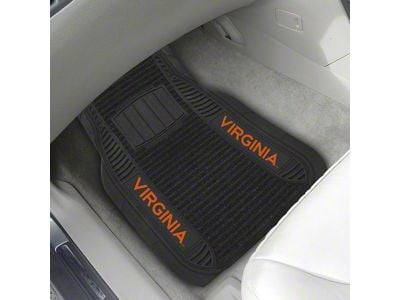 Molded Front Floor Mats with University of Virginia Logo (Universal; Some Adaptation May Be Required)