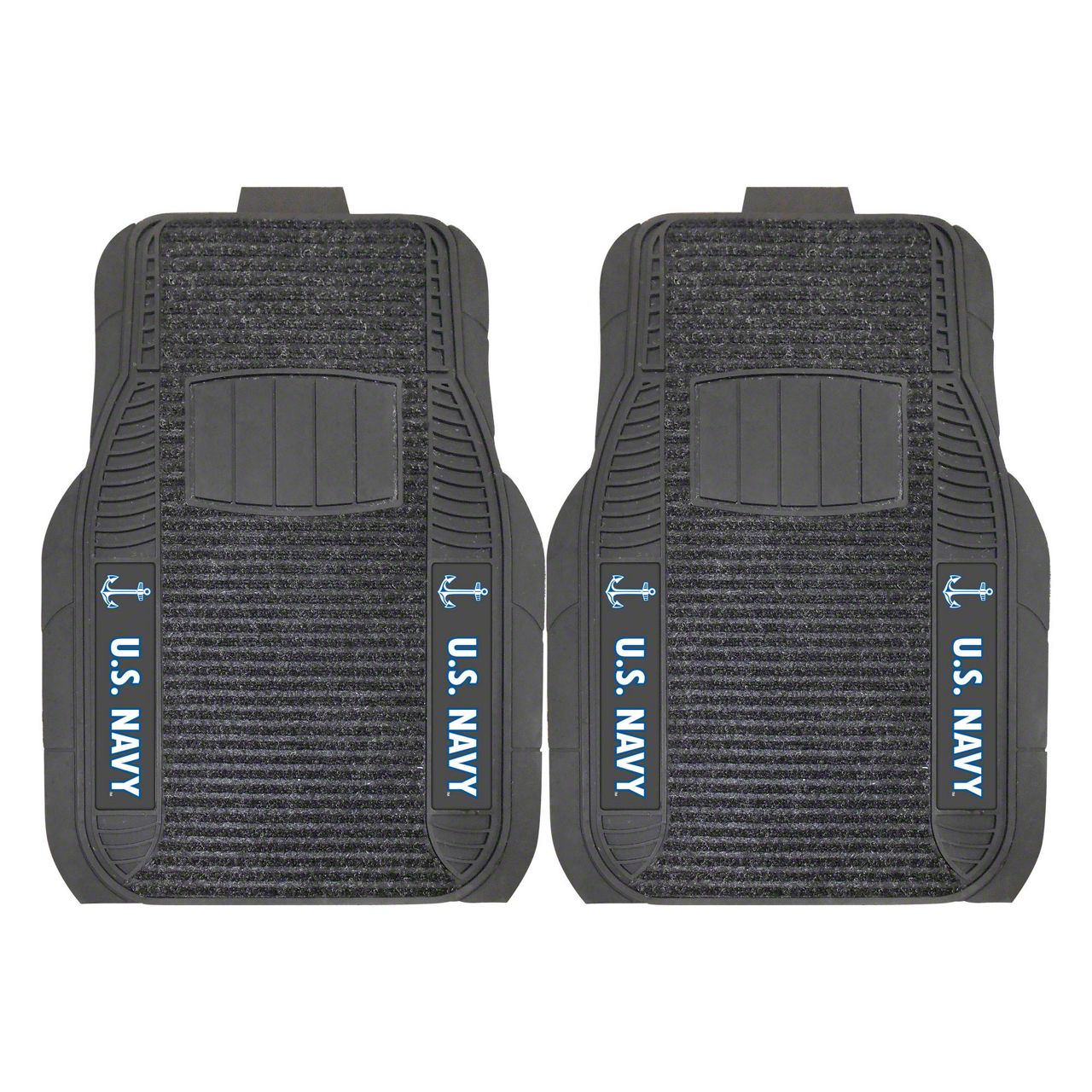 Challenger Molded Front Floor Mats with U.S. Navy Logo (Universal