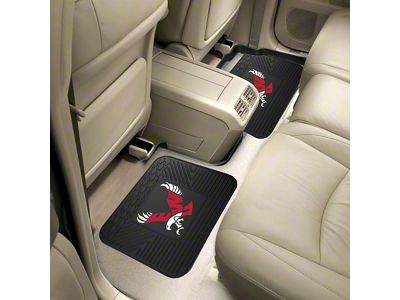 Molded Rear Floor Mats with Eastern Washington University Logo (Universal; Some Adaptation May Be Required)