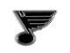 St. Louis Blues Molded Emblem; Chrome (Universal; Some Adaptation May Be Required)