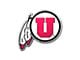 University of Utah Embossed Emblem; Red (Universal; Some Adaptation May Be Required)