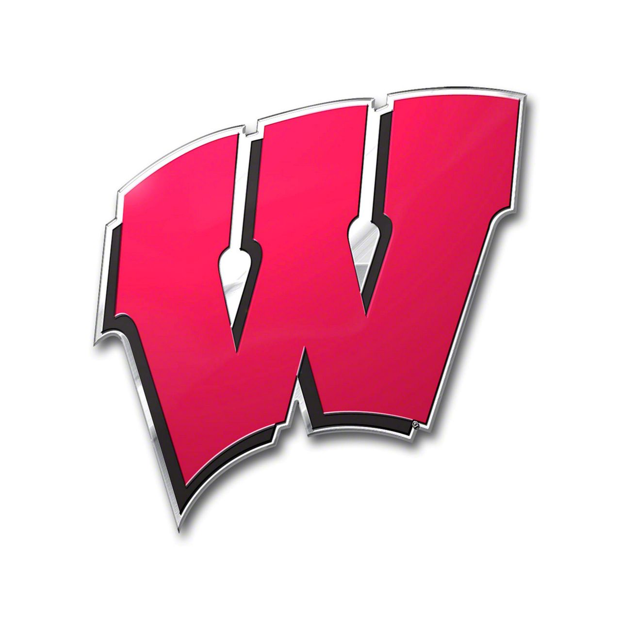 Challenger University of Wisconsin Embossed Emblem; Red (Universal ...
