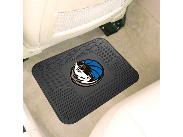 Utility Mat with Dallas Mavericks Logo; Black (Universal; Some Adaptation May Be Required)