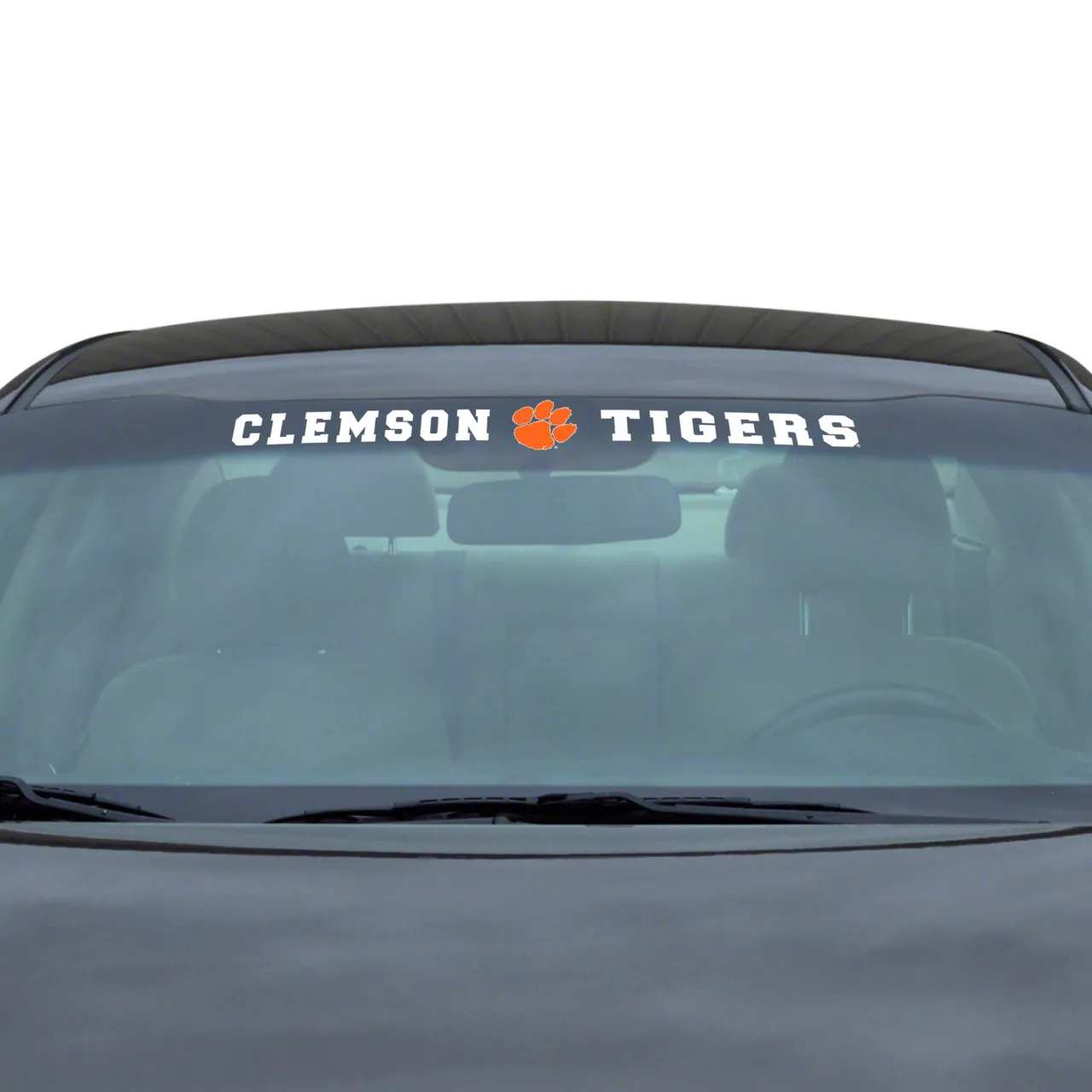 Challenger Windshield Decal with Clemson University Logo; White ...