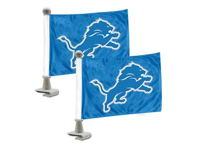 Ambassador Flags with Detroit Lions Logo; Orange (Universal; Some Adaptation May Be Required)