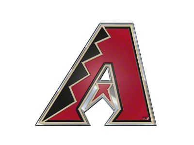 Arizona Diamondbacks Embossed Emblem; Red (Universal; Some Adaptation May Be Required)