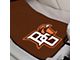 Carpet Front Floor Mats with Bowling Green University Logo; Brown (Universal; Some Adaptation May Be Required)
