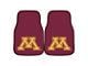 Carpet Front Floor Mats with University of Minnesota Logo; Maroon (Universal; Some Adaptation May Be Required)