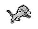 Detroit Lions Molded Emblem; Chrome (Universal; Some Adaptation May Be Required)