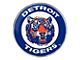 Detroit Tigers Embossed Emblem; Blue and Orange (Universal; Some Adaptation May Be Required)