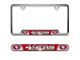 Embossed License Plate Frame with San Francisco 49ers Logo; Red (Universal; Some Adaptation May Be Required)