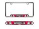 Embossed License Plate Frame with University of Louisville Logo; Red (Universal; Some Adaptation May Be Required)