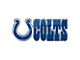 Indianapolis Colts Embossed Emblem; Blue (Universal; Some Adaptation May Be Required)