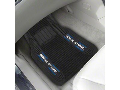 Molded Front Floor Mats with Boise State University Logo (Universal; Some Adaptation May Be Required)