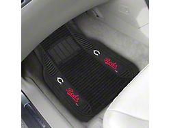 Molded Front Floor Mats with Cincinnati Reds Logo (Universal; Some Adaptation May Be Required)