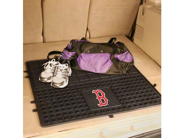 Molded Trunk Mat with Boston Red Sox Logo (Universal; Some Adaptation May Be Required)