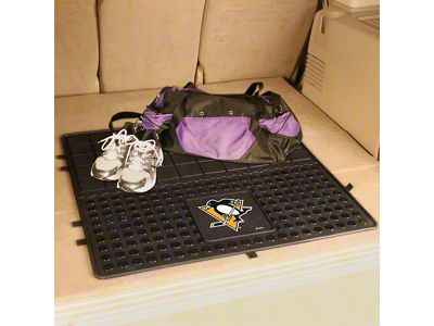 Molded Trunk Mat with Pittsburgh Penguins Logo (Universal; Some Adaptation May Be Required)