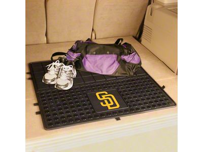 Molded Trunk Mat with San Diego Padres Logo (Universal; Some Adaptation May Be Required)