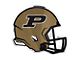 Purdue University Embossed Helmet Emblem; Gold and Black (Universal; Some Adaptation May Be Required)